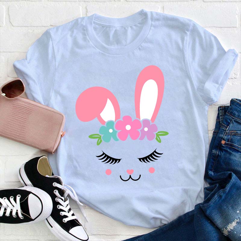 Bunny Face Teacher T-Shirt