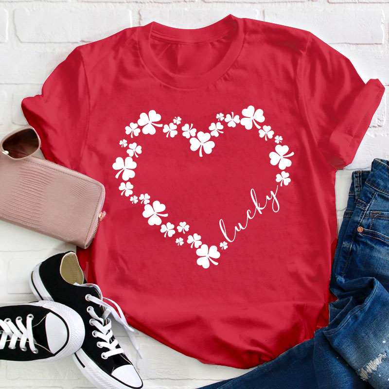 Love Clover Teacher T-Shirt