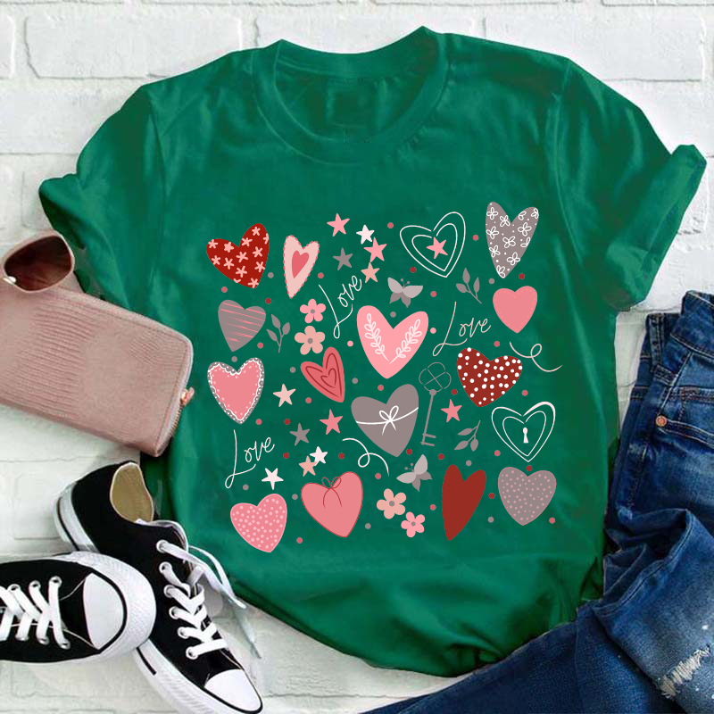 Love Valentine Teacher T-Shirt