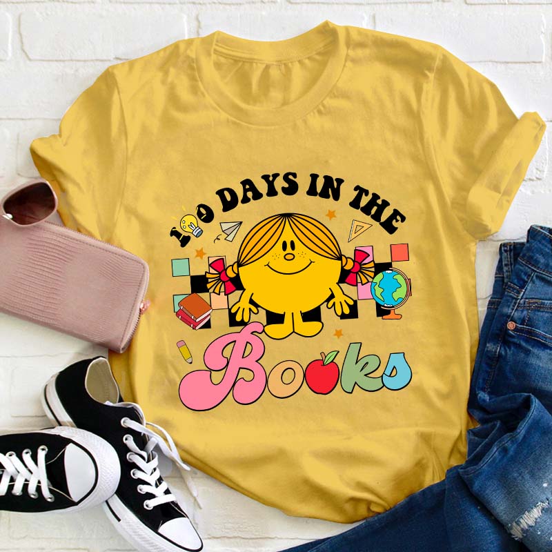 100 Days In The Books Teacher T-Shirt