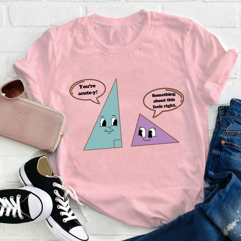 Something About This Feels Right Teacher T-Shirt