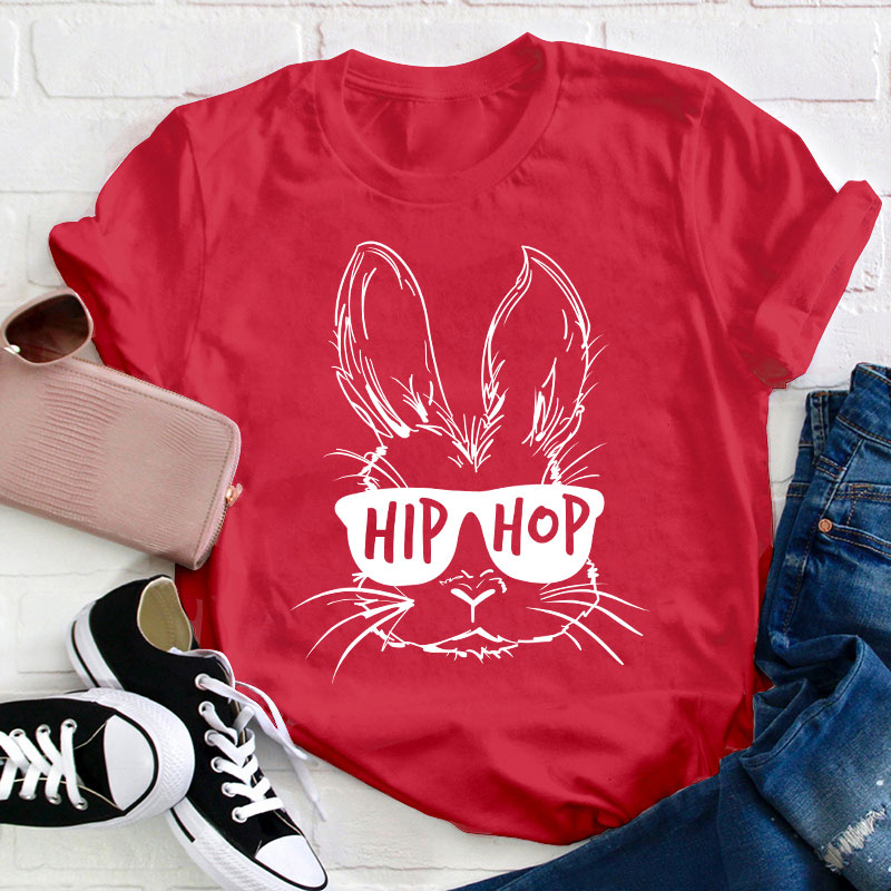 Hip Hop Bunny Teacher T-Shirt