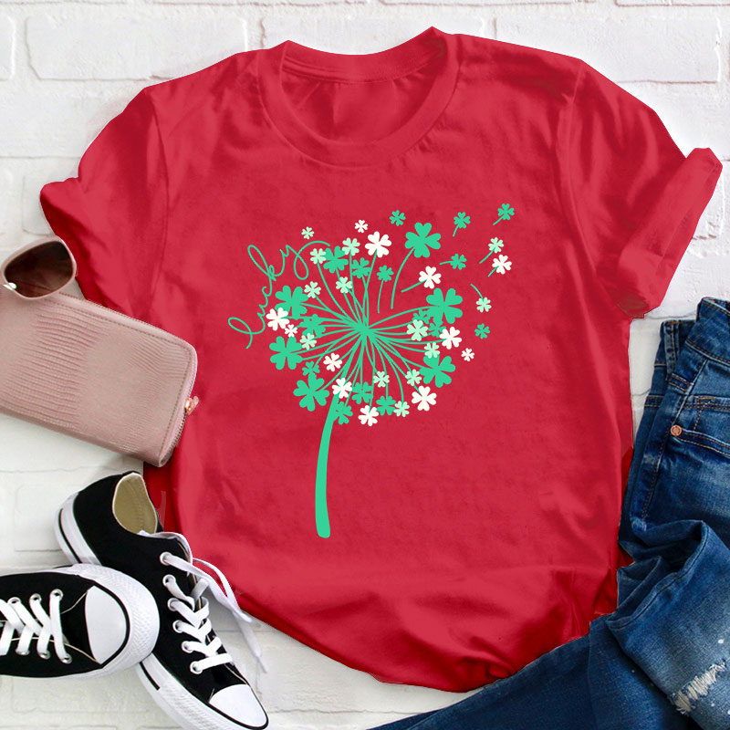 St Patricks Day Dandelion Teacher T-Shirt