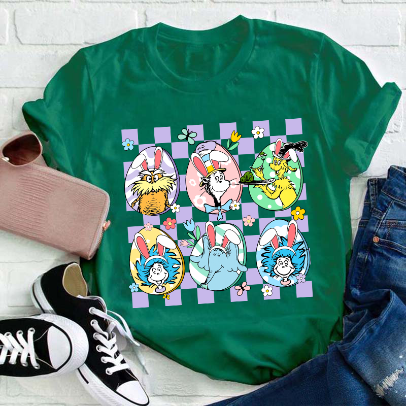 Hanging With My Easter Friends Teacher T-Shirt