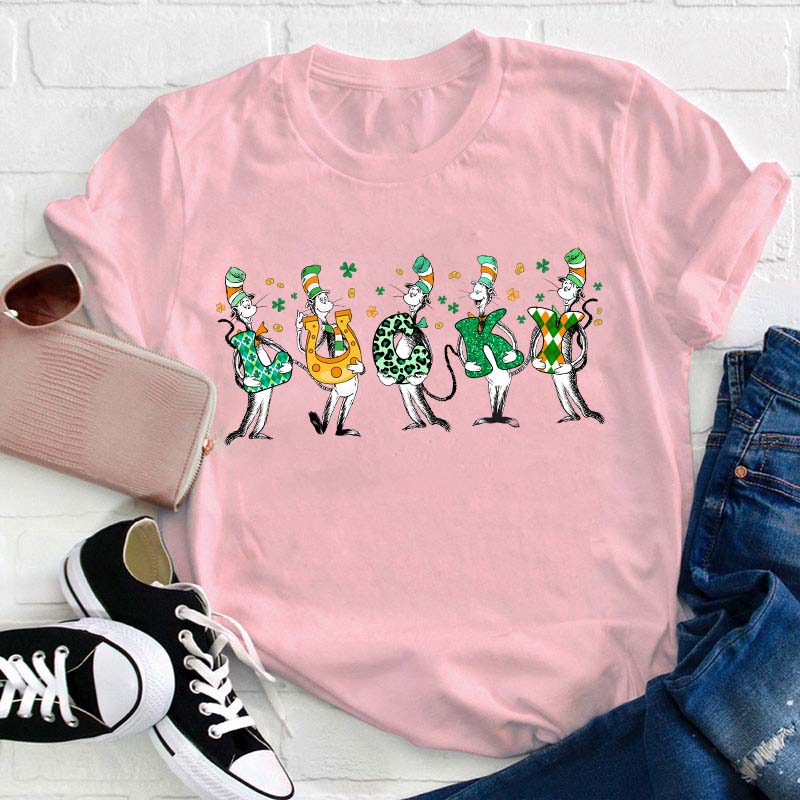 Lucky Happy St Patrick's Day Teacher T-Shirt