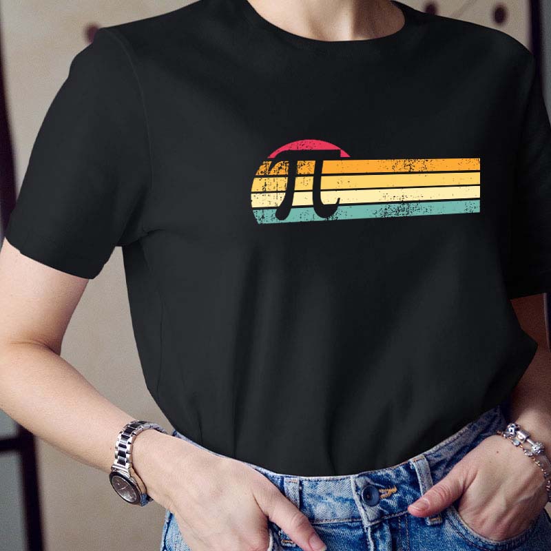 Retro Pi Teacher T-Shirt