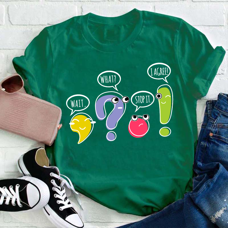 Punctuation Funny Grammar Teacher T-Shirt