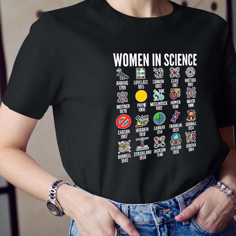 Women In Science Teacher T-Shirt