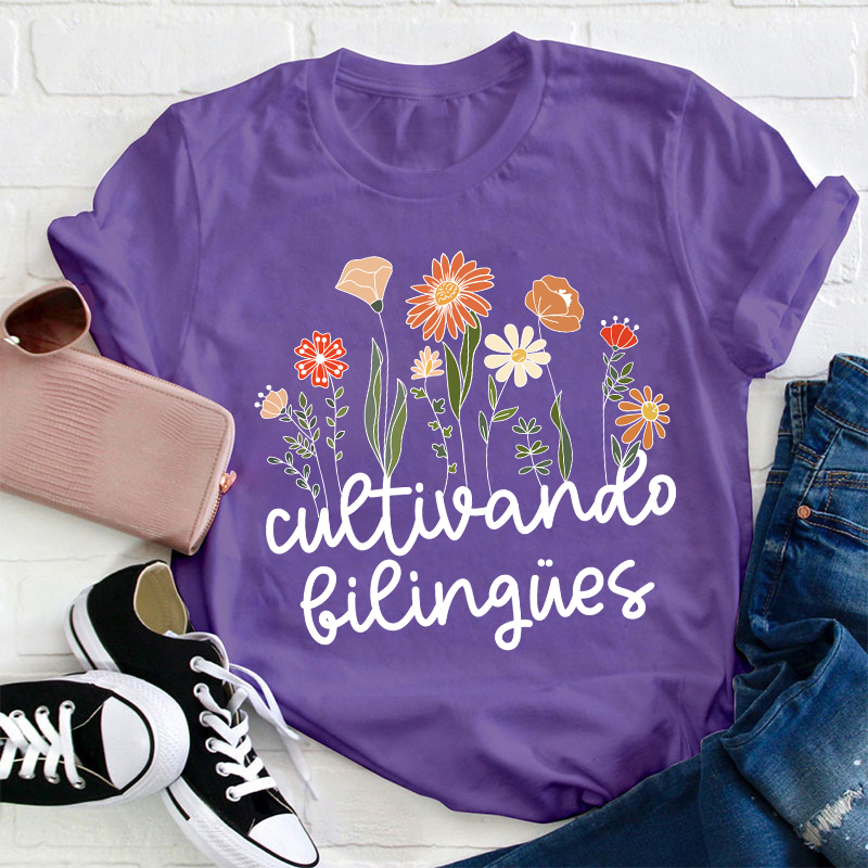 Cultivando Bilingues Spanish Teacher T-Shirt