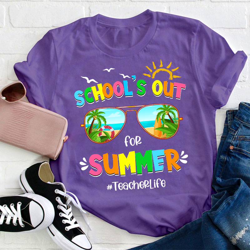 Summerbreak School's Out For Summer Teacher T-Shirt