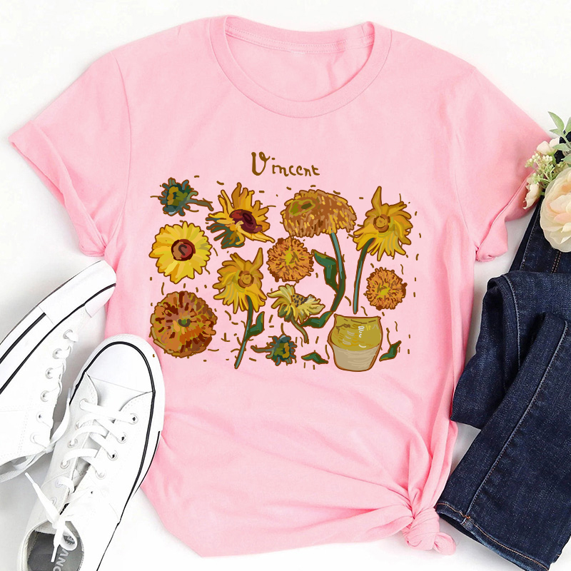 Vincent Sunflower Teacher T-Shirt