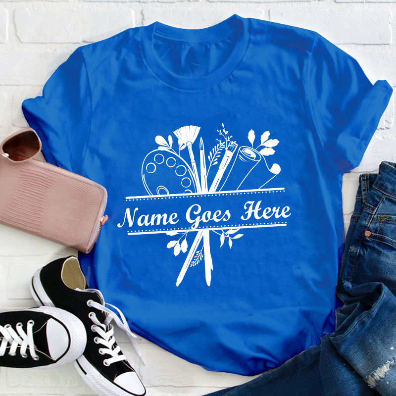 Personalized Art Crew Teacher T-Shirt