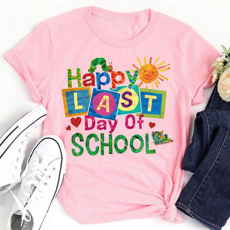 Summer Happy Last Day Of School Teacher T-Shirt