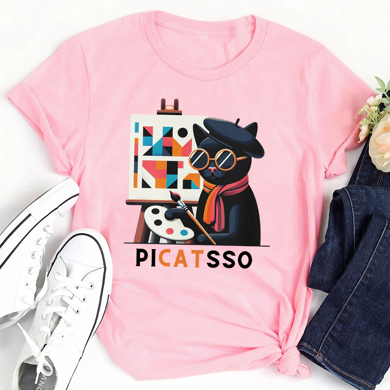 Funny Art Picatsso Teacher T-Shirt