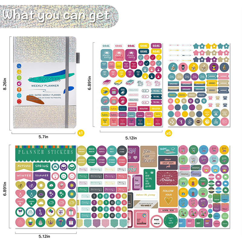 Weekly Planner Strap Notebook