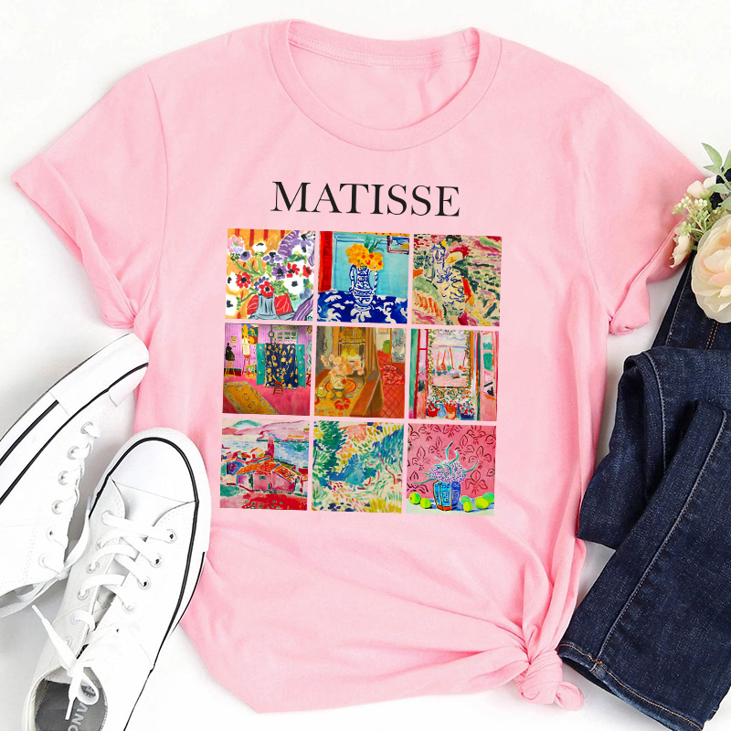 Minimalist Art Design Teacher T-Shirt