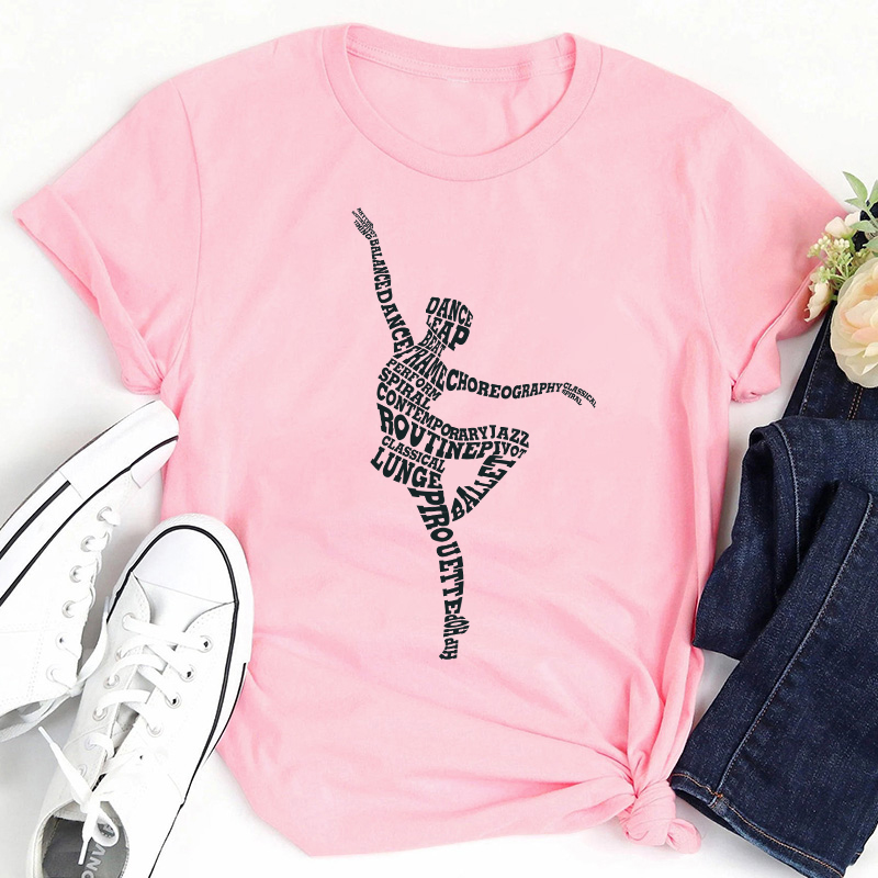 Dancing Ballerina Ballet Dance Teacher T-Shirt