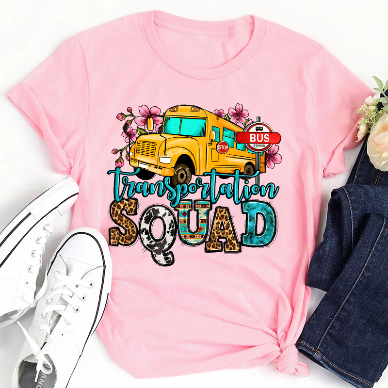 Transportation Squad Teacher T-Shirt Sale-Teachersgram