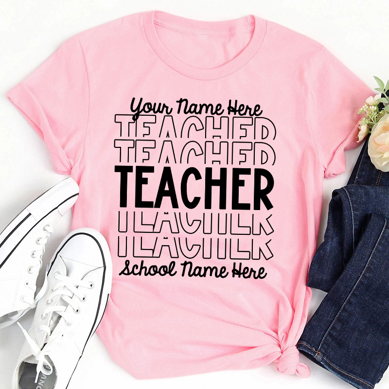 Personalized Information Belonging To You Teacher T-Shirt