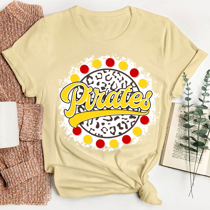 Personalized Mascot Retro Vintage Style Teacher T-Shirt