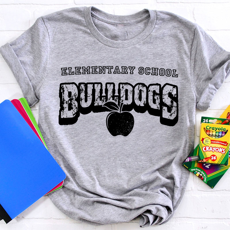 Personalized School Name Mascot And Paw Teacher T-Shirt