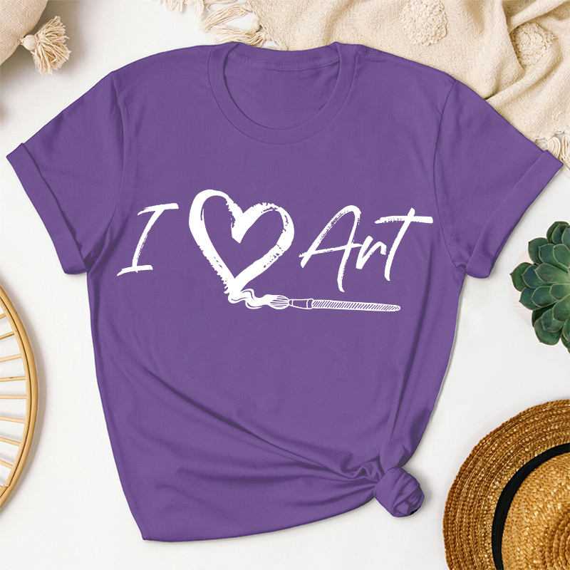 I Love Art Very Much Teacher T-Shirt