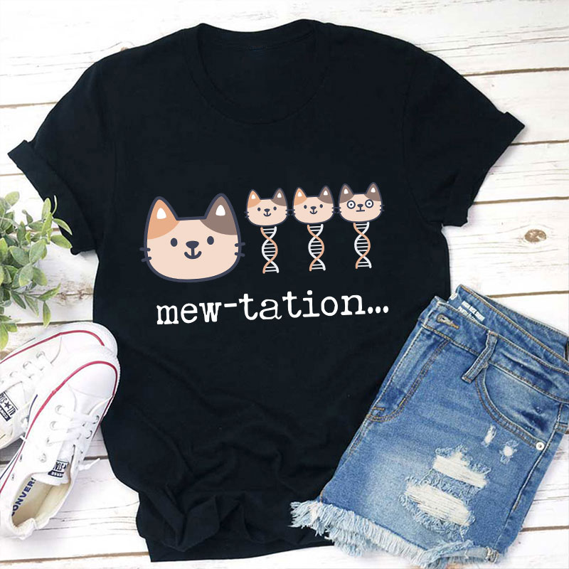 Cat DNA Biochemistry Teacher T-Shirt