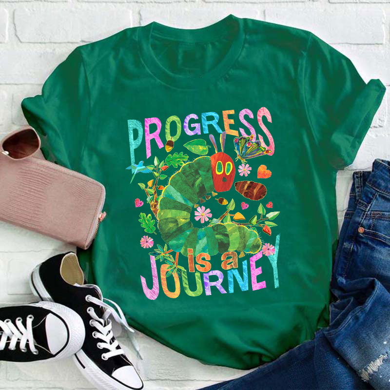 Progress Is A Journey Teacher T-Shirt