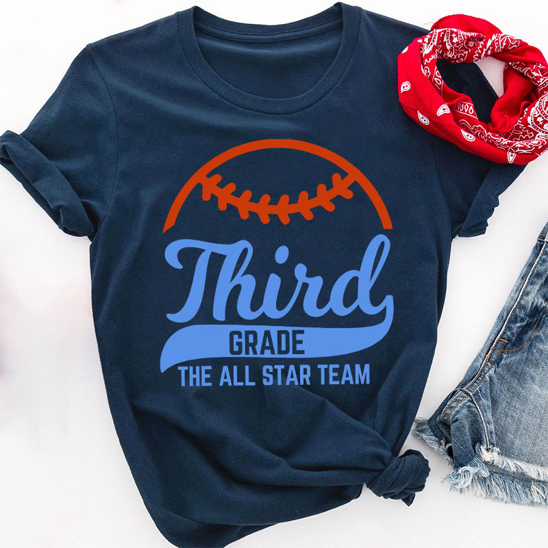 Personalized Baseball The All Star Team Teacher T-Shirt