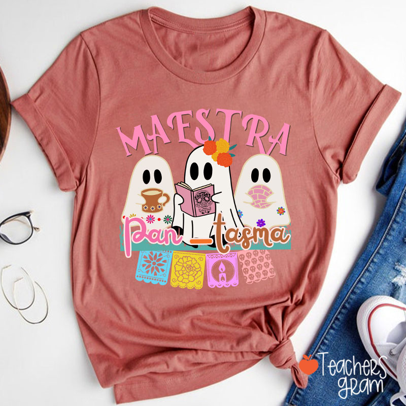 Cute Mexican Ghosts Spanish Teacher T-Shirt