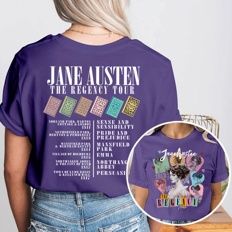Jane The Regency Tour Teacher Two Sided T-Shirt