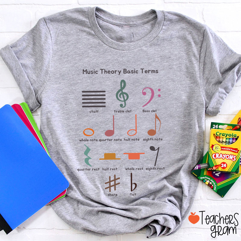 Music Theory Basic Terms Teacher T-Shirt