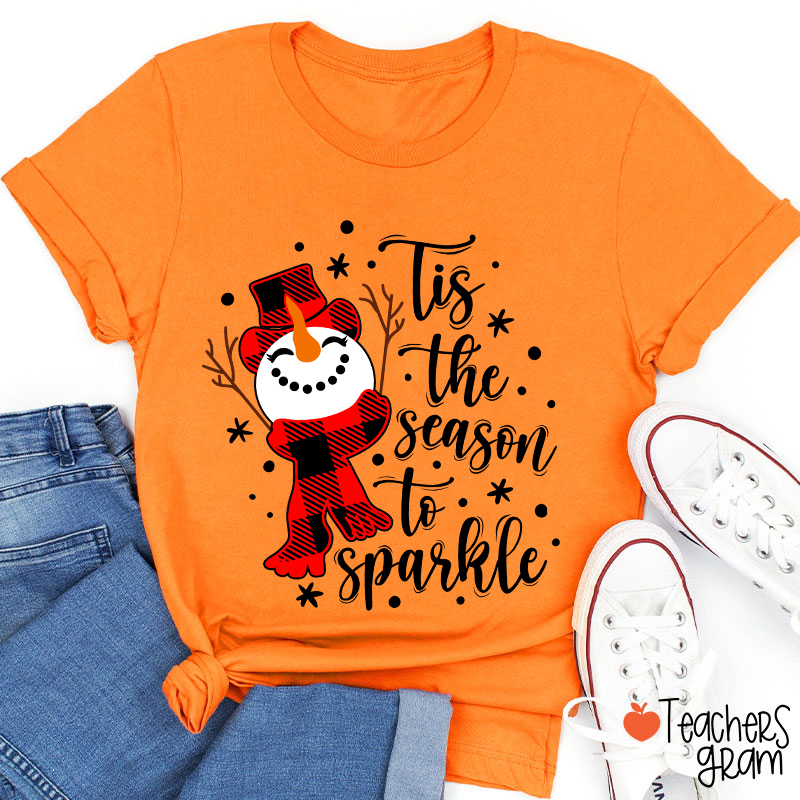 Tis The Season To Sparkle Teacher T-Shirt