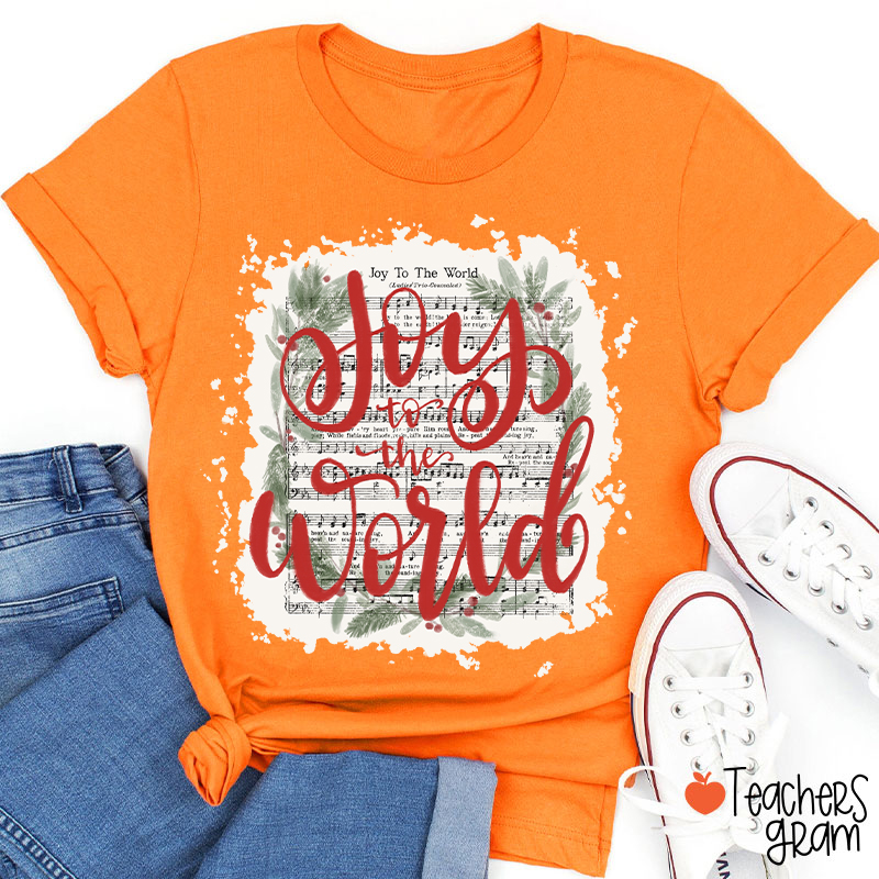 Joy To The World Music Teacher T-Shirt