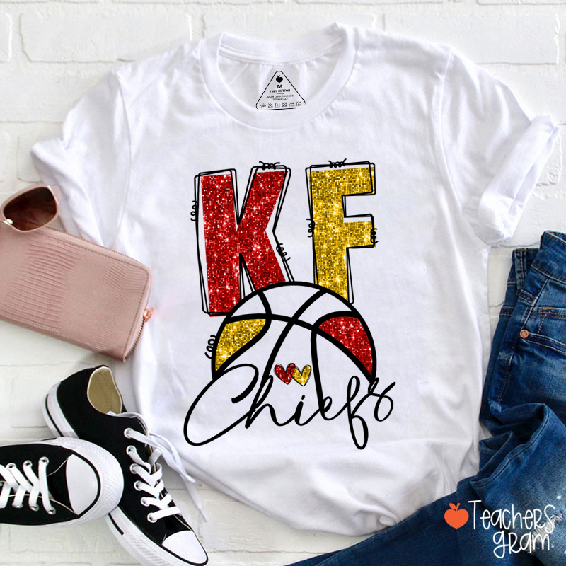 Personalized Team Name Initials And Sport Teacher T-Shirt