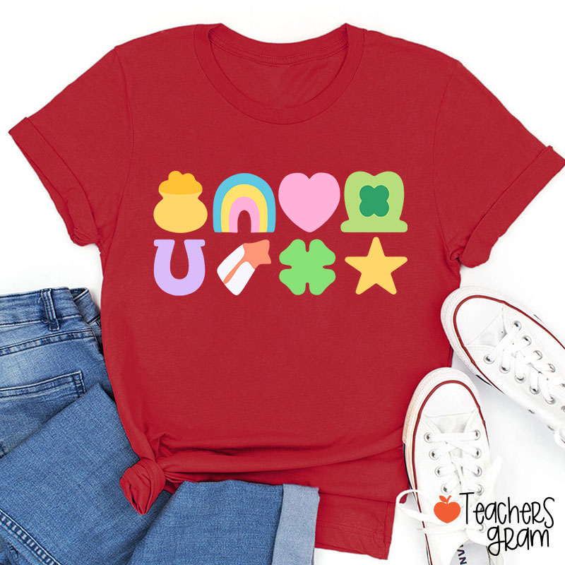 Lucky St Patricks Day Teacher T-Shirt