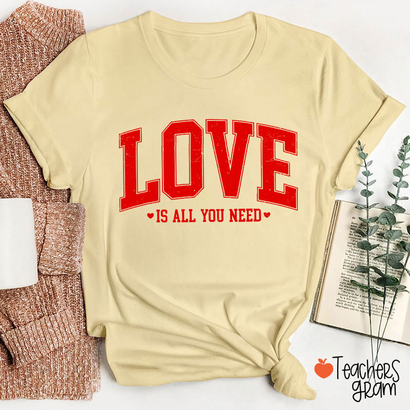 Love Is All You Need Teacher T-Shirt