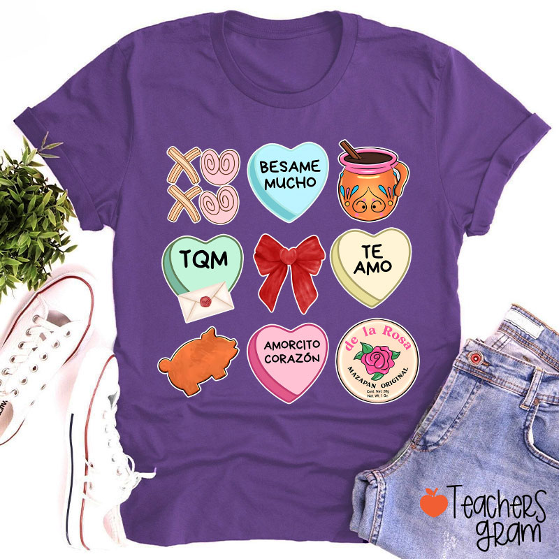 Love Stuff Spanish Teacher T-Shirt