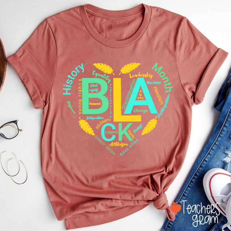 Love Black History Month Teacher T-Shirt
