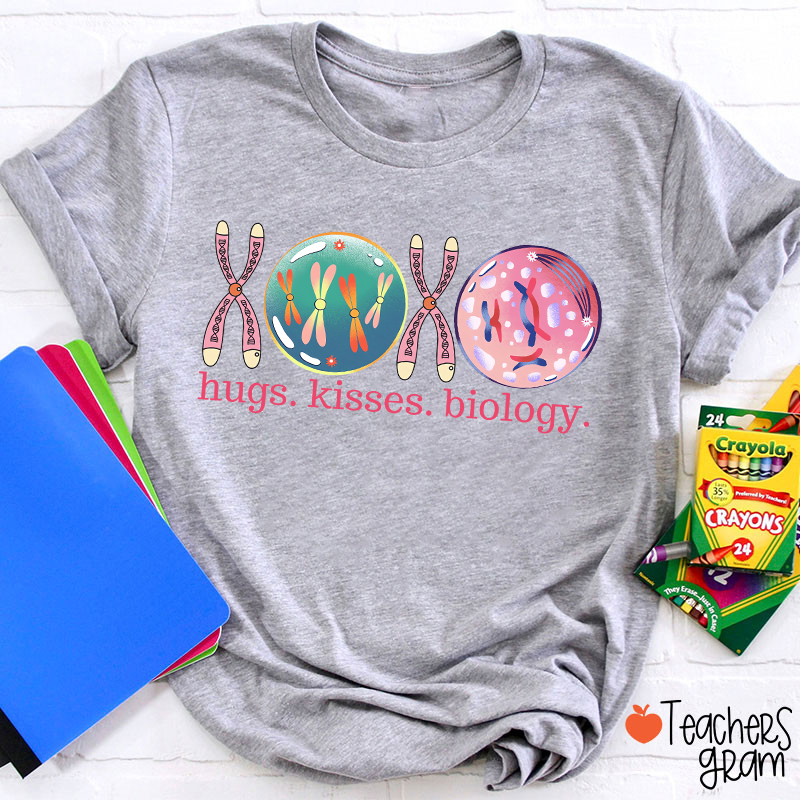 XOXO Hugs Kisses Biology Science Teacher T-Shirt