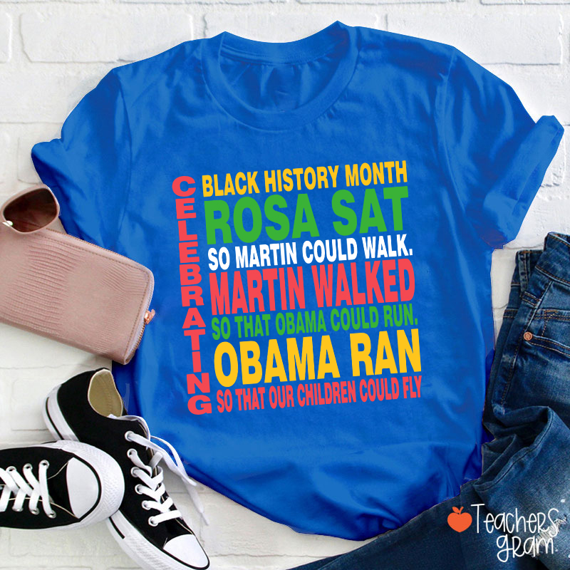 Celebrating Black History Month Teacher T-Shirt