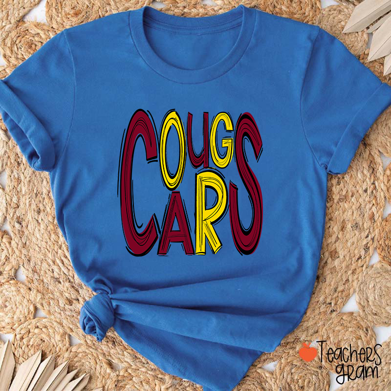 Personalized Mascot Doodle Letter Teacher T-Shirt