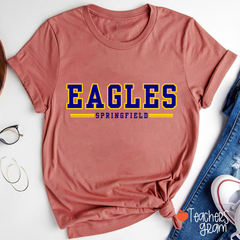 Personalized Mascot And Team Name School Spirit Teacher T-Shirt
