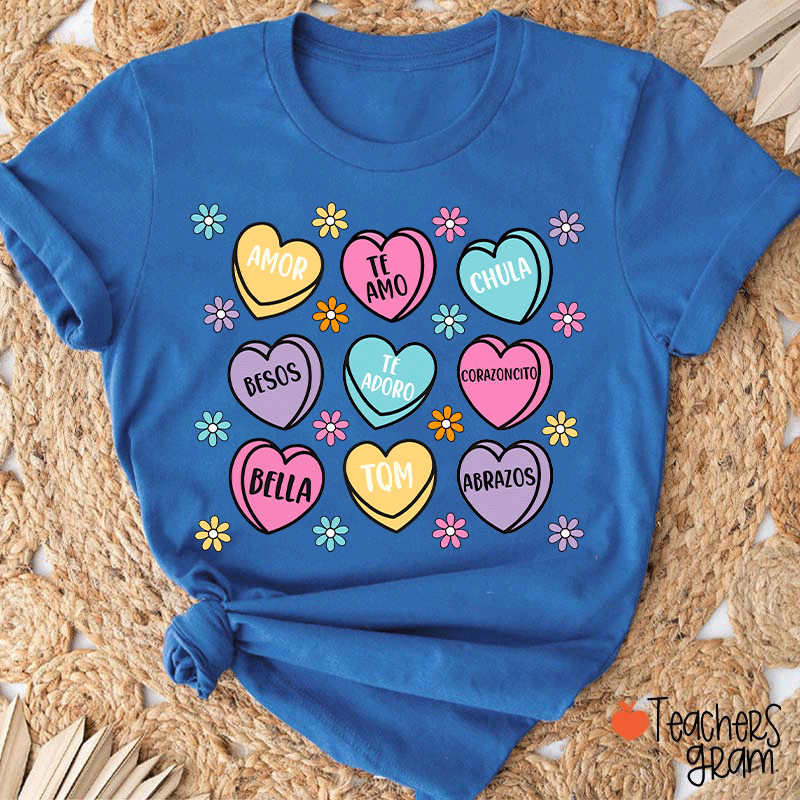 Amor Teamo Chula Spanish Teacher T-Shirt