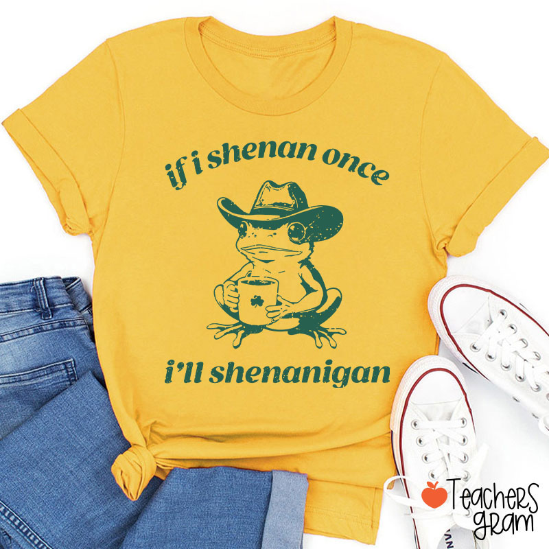 If I Shenan Once I'll Shenanigan Teacher T-Shirt