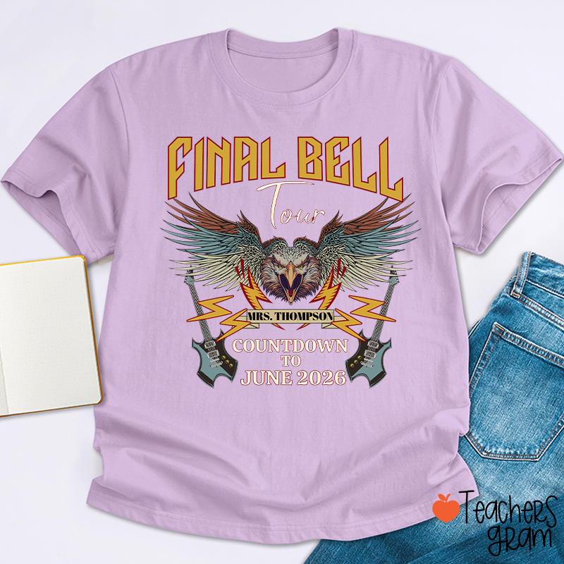 Personalized Funny Retirement Countdown Teacher T-Shirt