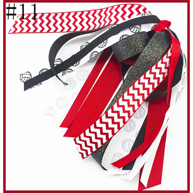 Soccer Ponytail Streamer Hair Ties