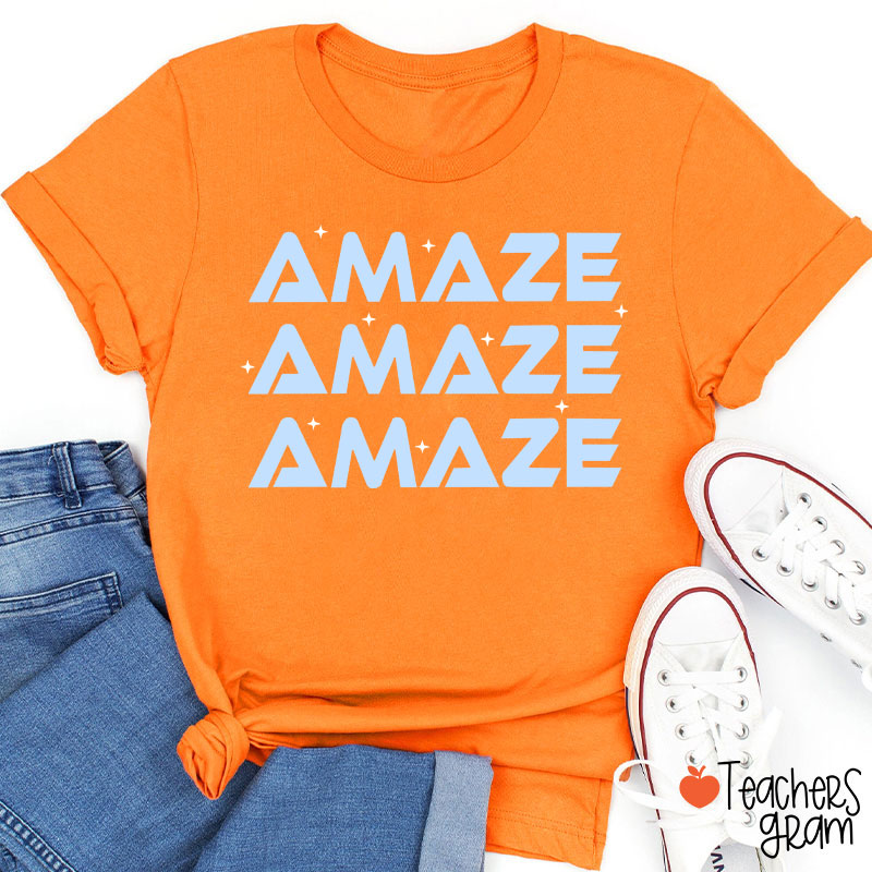 Amaze Amaze Amaze Sci-Fi Book Lover Teacher T-Shirt