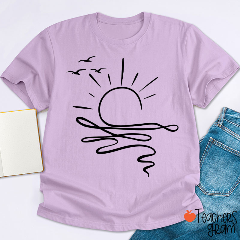 Comfort Colors Sun Ocean Teacher T-Shirt