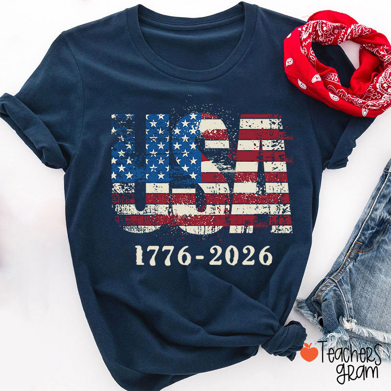 USA 1776-2026 Teacher T-Shirt